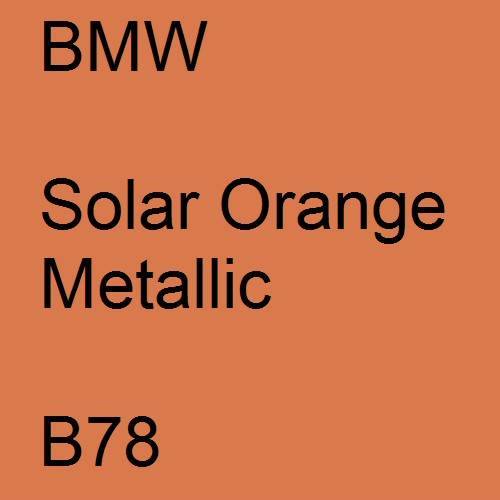 BMW, Solar Orange Metallic, B78.